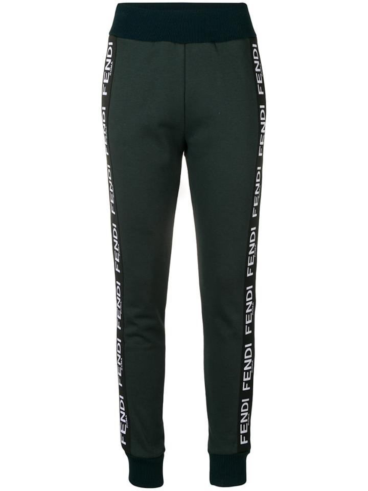 Fendi Tapered Jogging Trousers - Green