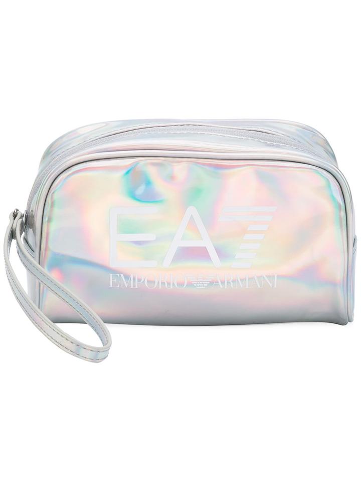 Ea7 Emporio Armani - Gym Lux Clutch - Women - Polyurethane - One Size, Grey, Polyurethane