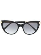 Versace Eyewear Tinted Cat-eye Sunglasses - Black