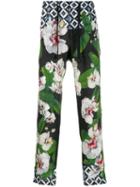 Dolce & Gabbana Mix Prints Trousers - Blue