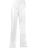 Helmut Lang Straight-leg Satin Trousers - White