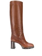 Prada Knee-high Boots - Brown