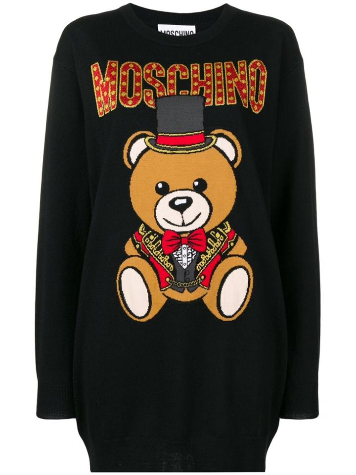 Moschino Bear Knitted Dress - Black