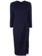 Jil Sander Knot Detail Dress, Women's, Size: 36, Blue, Cotton