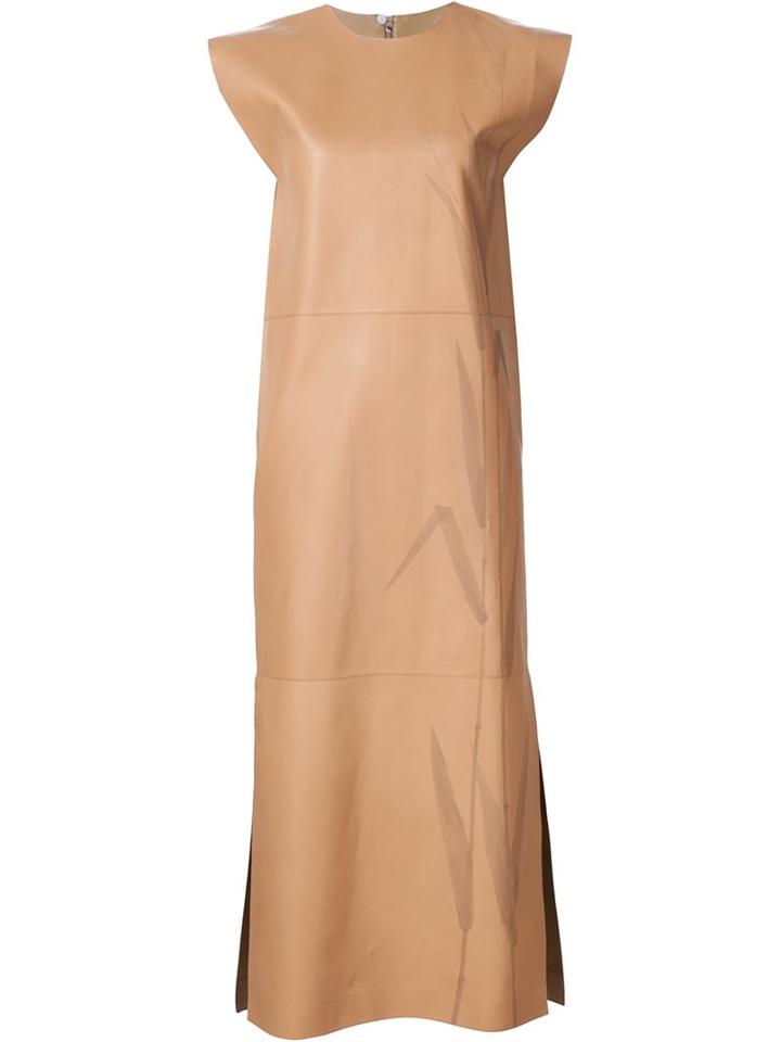 Loewe Leather Dress, Women's, Size: 34, Nude/neutrals, Leather