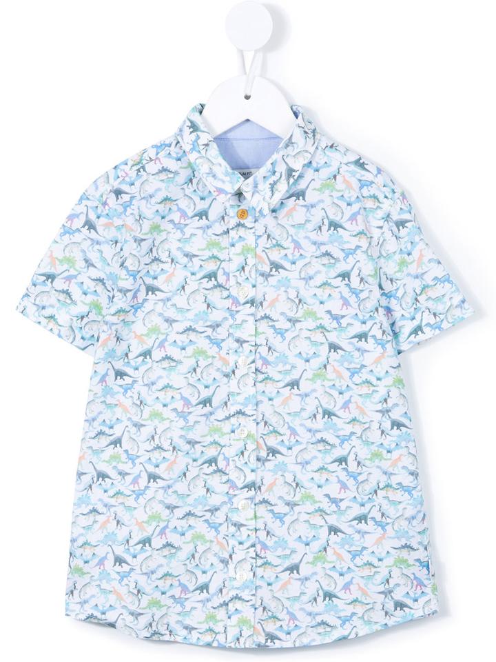 Paul Smith Junior Dinosaur Print Shirt, Boy's, Size: 8 Yrs, Blue