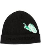 J.w.anderson Snail Embroidered Logo Beanie