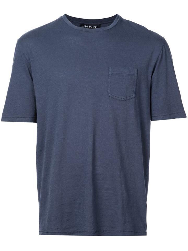 Neil Barrett Chest Pocket T-shirt - Blue