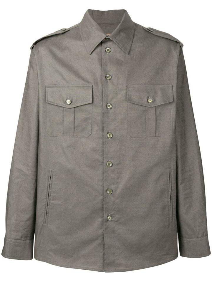 Obvious Basic Chest Pocket Shirt - Green