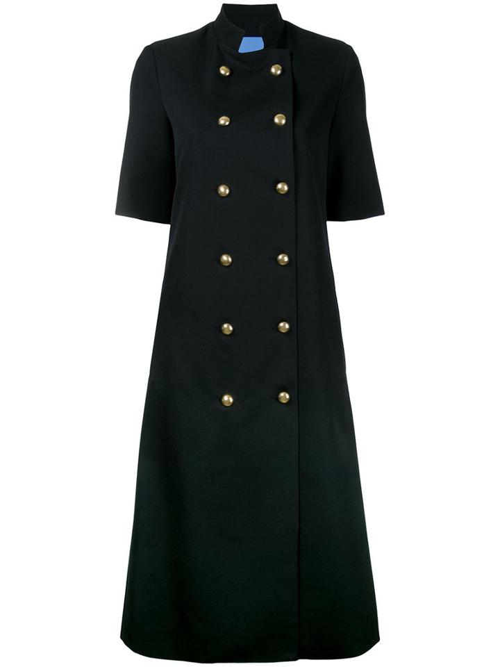 Macgraw - Temperate Long Coat - Women - Polyester/wool - 10, Black, Polyester/wool