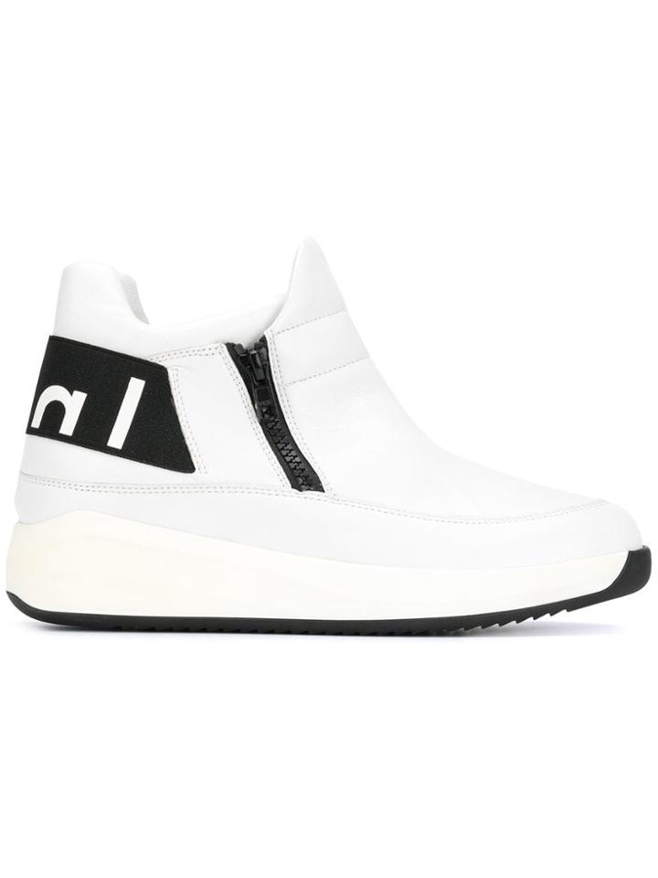 Hogl Hi-top Zipped Sneakers - White