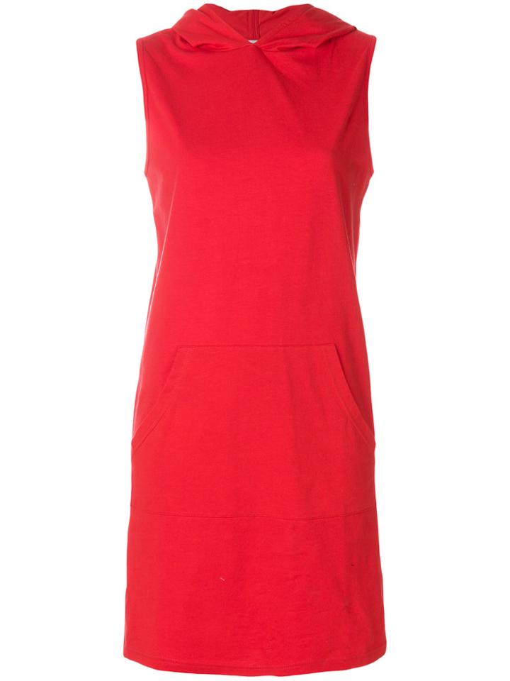 Telfar Hooded Sleeveless Dress - Red