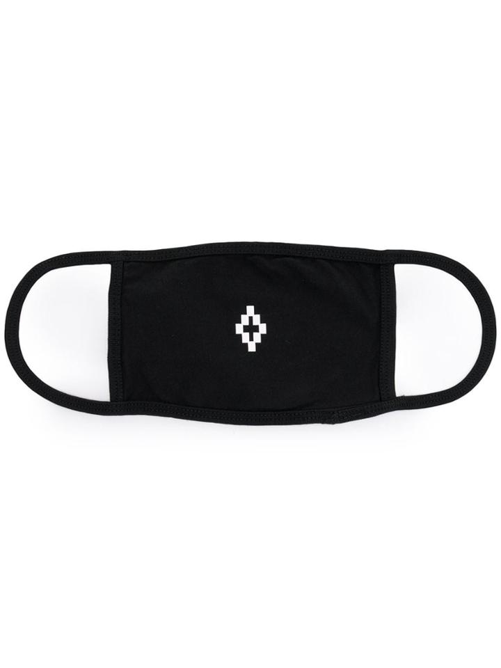 Marcelo Burlon County Of Milan Printed Logo Mouth Mask - Black