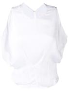 Genny Cut-out Detail Blouse - White