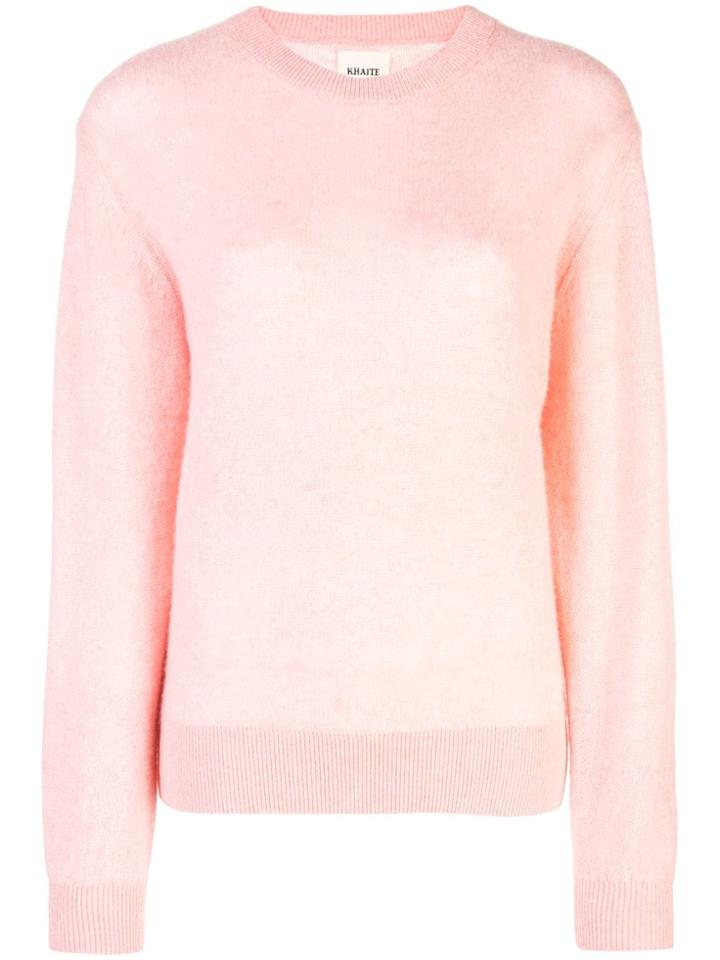 Khaite Fine Knit Sweater - Pink