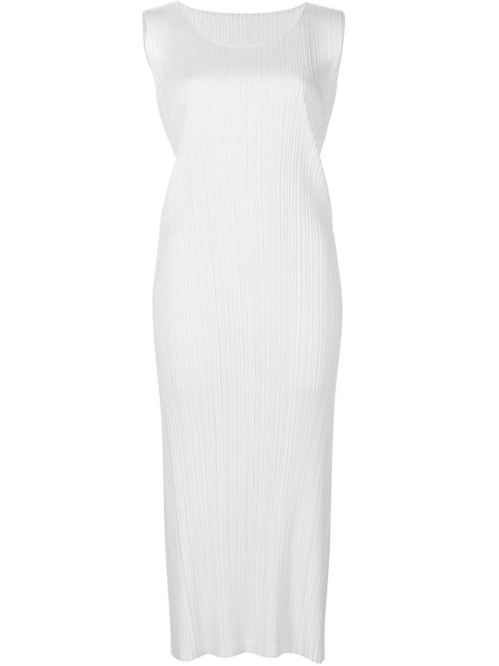 Pleats Please By Issey Miyake 'august' Dress, Women's, Size: 2, Green, Polyester