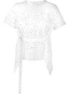 Sacai Lace Top, Women's, Size: 3, White, Cotton/nylon/polyester/cupro