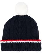 Thom Browne Navy Merino Hat - Blue