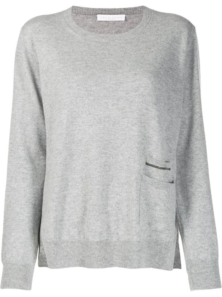 Fabiana Filippi Patch Pocket Jumper - Grey