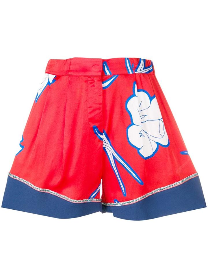 Pinko Printed Shorts - Blue
