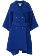Issey Miyake Men Belted Coat - Blue