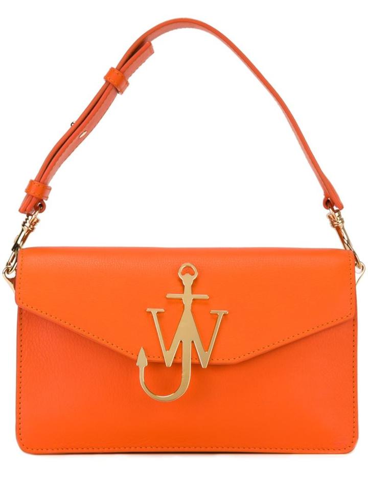 J.w.anderson Logo Plaque Shoulder Bag, Women's, Yellow/orange