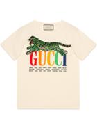 Gucci Gucci Cities T-shirt With Tiger - White