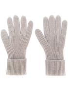 N.peal Ribbed Gloves - Nude & Neutrals