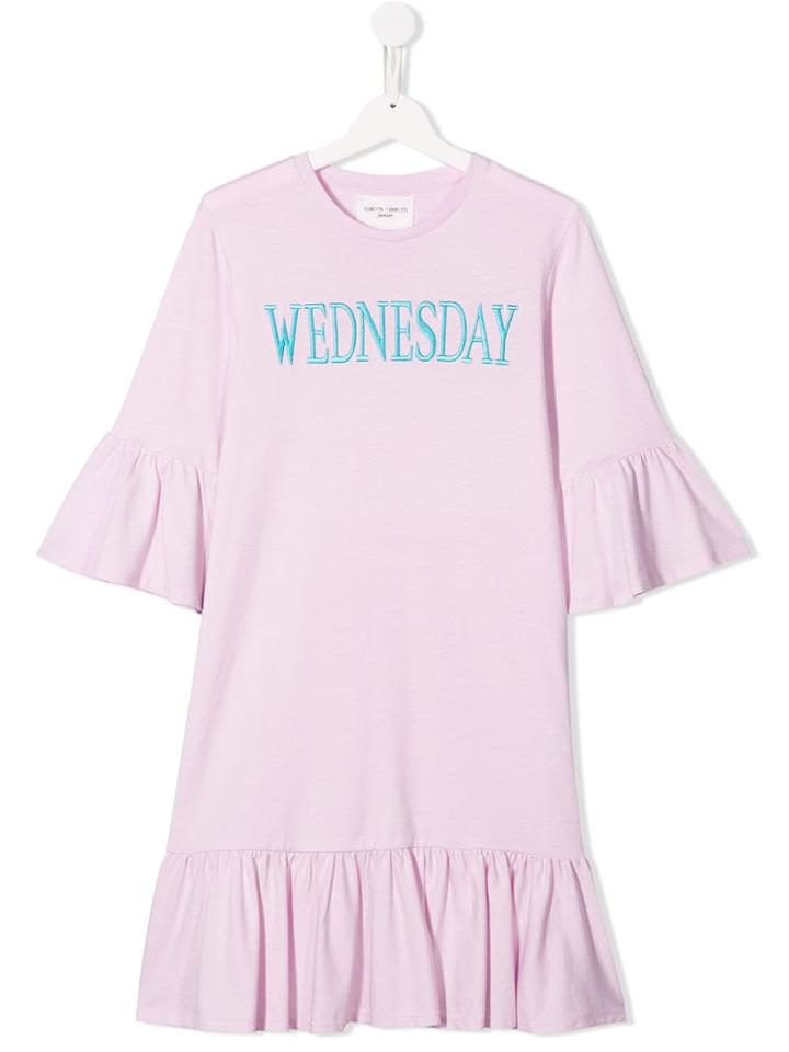 Alberta Ferretti Kids Teen Wednesday Dress - Pink