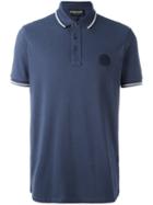 Emporio Armani Logo Patch Polo Shirt, Men's, Size: Xl, Blue, Cotton