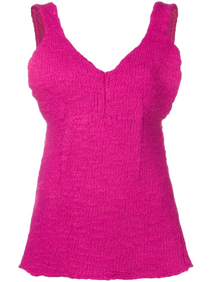 Marni Tank Top Layering Corsage - Pink & Purple