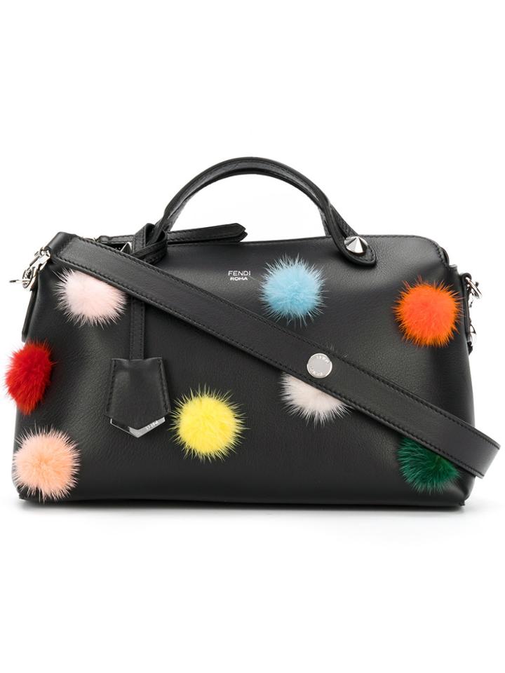 Fendi By The Way Pom Pom Tote - Black