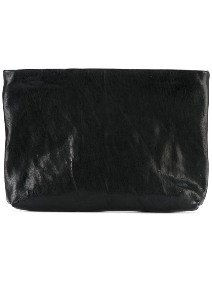 The Last Conspiracy Small Waxed Clutch - Black