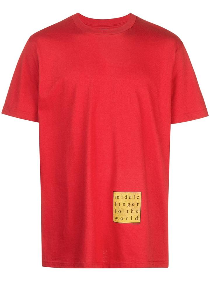 Supreme Middle Finger T-shirt - Red