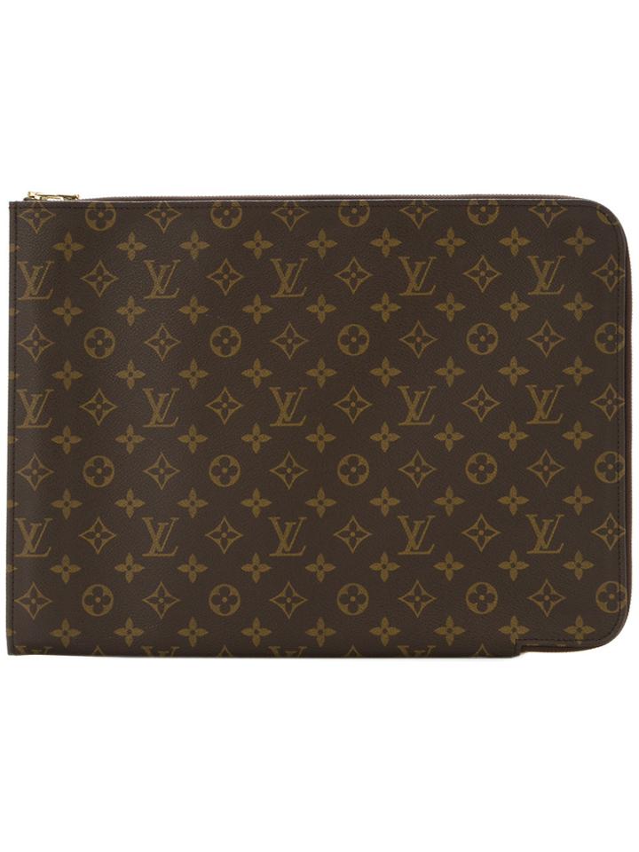 Louis Vuitton Vintage Documents Handbag - Brown
