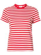 Re/done - Striped T-shirt - Women - Cotton - M, Red, Cotton