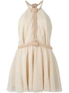 Jay Ahr Rope Detail Mini Dress