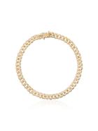 Shay 18kt Yellow Gold Chain-link Diamond Bracelet