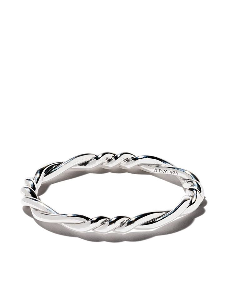 David Yurman Continuance Centre Twist Bangle - Ss