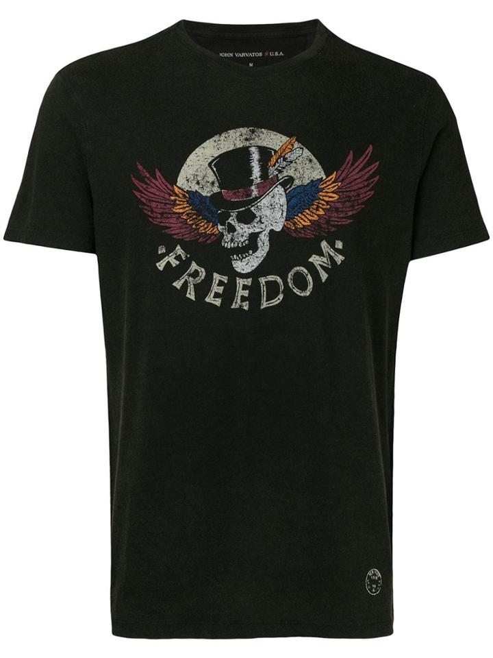 John Varvatos Freedom Print T-shirt - Black