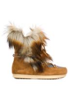 Moon Boot Far Side Faux Fur Boots - Brown