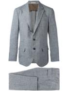 Brunello Cucinelli Two Piece Suit, Men's, Size: 50, Grey, Cupro/linen/flax