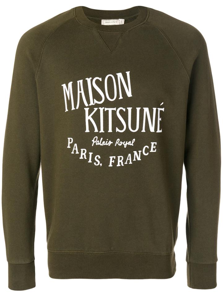 Maison Kitsuné Logo Sweatshirt - Green