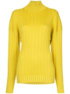 Jil Sander Dropped Shoulder Roll Neck Sweater - Yellow & Orange