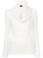 Tom Ford - Knitted Tunic Sweater - Women - Polyamide/angora - S, White, Polyamide/angora
