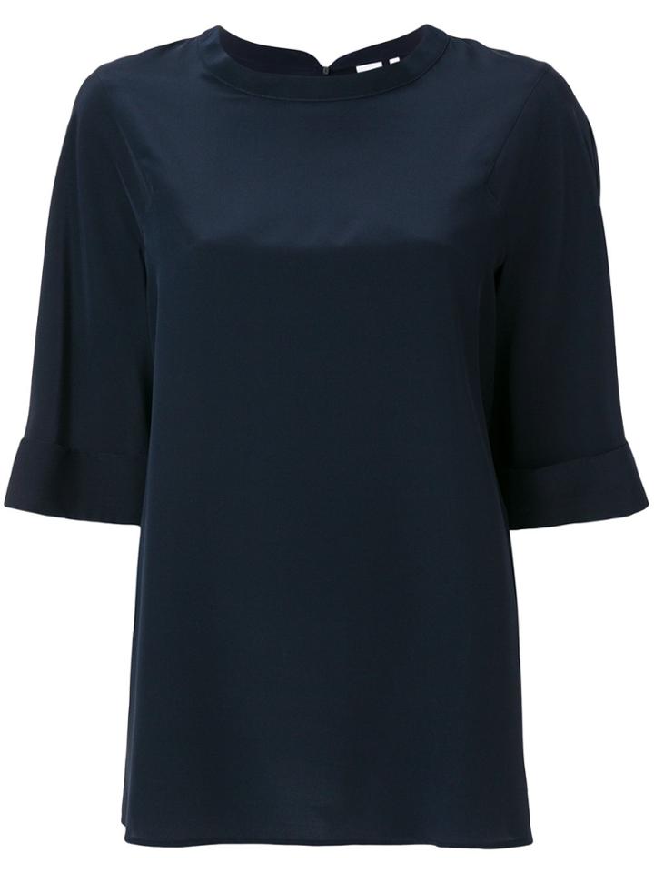 Aspesi Short-sleeve Blouse - Blue