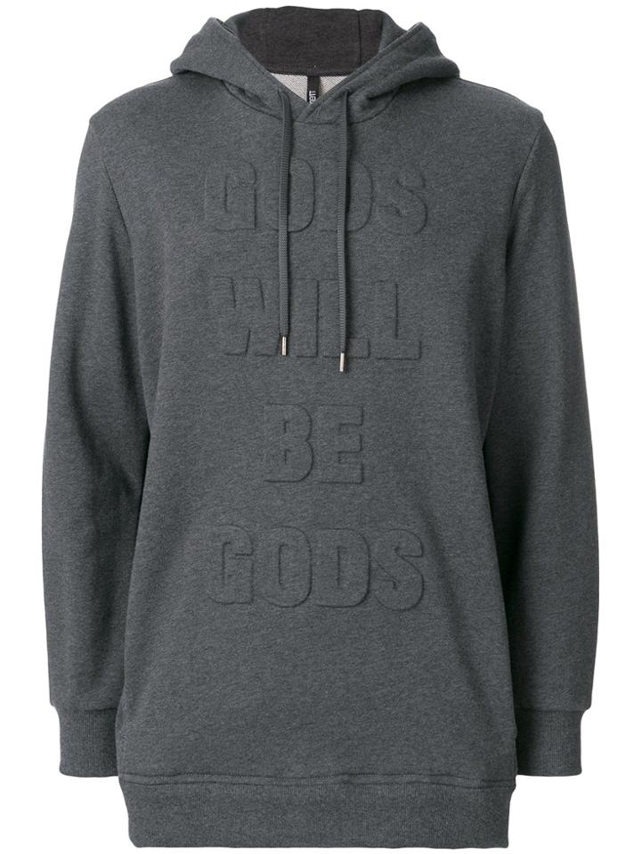 Neil Barrett Slim Long Hoodie - Grey