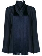 Nina Ricci Fringed Blouse - Blue