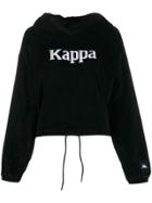 Kappa Logo Embroidered Hoodie - Black