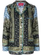 F.r.s For Restless Sleepers Floral Print Pyjama Shirt - Green